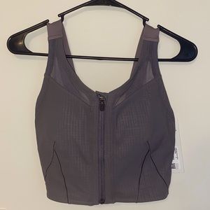 NWT LULULEMON LAB ZIP FRONT BRA 💫 GREY 8
